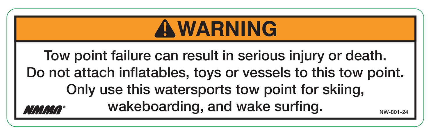 Tow Point Warning Label (NW 801)